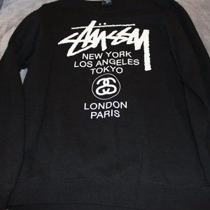 Black Stussy Crew neck